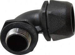 Murrplastik - 1" Trade, Nylon Compression Angled Liquidtight Conduit Connector - Noninsulated - Exact Industrial Supply