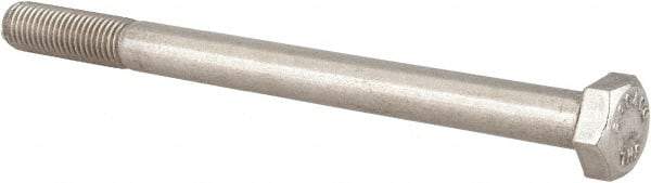 Value Collection - 5/16-24 UNF, 4" Length Under Head Hex Head Cap Screw - Partially Threaded, Grade 18-8 Stainless Steel, Uncoated, 1/2" Hex - Exact Industrial Supply