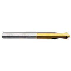 90° 20mm Diam 131mm OAL High Speed Steel Spotting Drill TiN Finish, 45mm Flute Length, 20mm Shank Diam, RH Cut, Series 568
