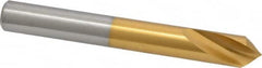 Guhring - 1/2" Body Diam, 90°, 102mm OAL, High Speed Steel Spotting Drill - Exact Industrial Supply