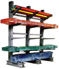 Made in USA - 95 Inches Long, Series 2K Brace Set - For 10 to 14 Ft. Uprights - Exact Industrial Supply