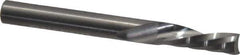 Onsrud - 1/4" Cutting Diam x 3/4" Length of Cut, 1 Flute, Downcut Spiral Router Bit - Uncoated, Right Hand Cut, Solid Carbide, 2-1/2" OAL x 1/4" Shank Diam, Single Edge, 21° Helix Angle - Exact Industrial Supply