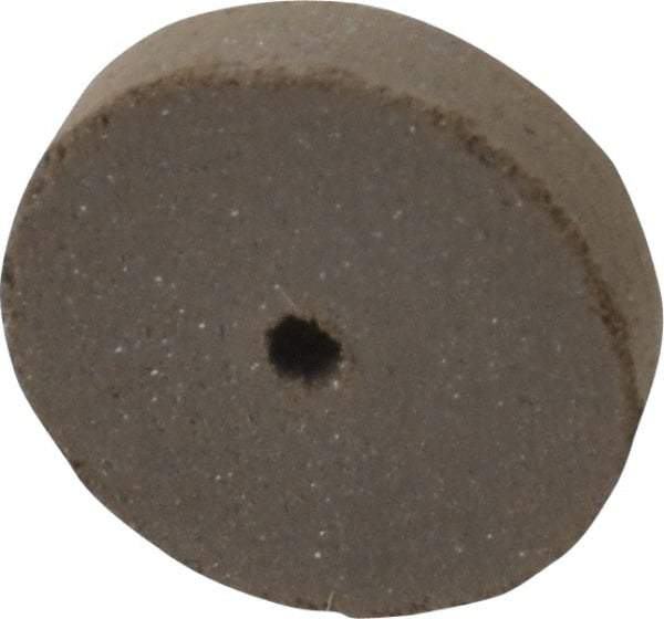 Cratex - 5/8" Diam x 1/16" Hole x 1/8" Thick, Surface Grinding Wheel - Silicon Carbide, Medium Grade, 25,000 Max RPM, Rubber Bond, No Recess - Exact Industrial Supply