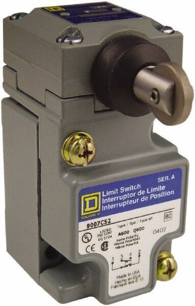 Square D - SPDT, NC/NO, 600 Volt, Screw Terminal, Plunger Actuator, General Purpose Limit Switch - 4 Lb Operating Force - Exact Industrial Supply