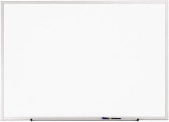Quartet - 36" High x 48" Wide Erasable Melamine Marker Boards - Anodized Aluminum, 36-1/4" Deep, Includes One Quartet Dry-Erase Marker & Attachable Accessory Tray & Mounting Hardware - Exact Industrial Supply