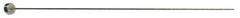 Gibraltar - 3/4" Pin Diam, 1" Head Diam x 1/4" Head Height, 25" OAL, Straight Ejector Pin - Steel, 24-3/4" Pin Length - Exact Industrial Supply