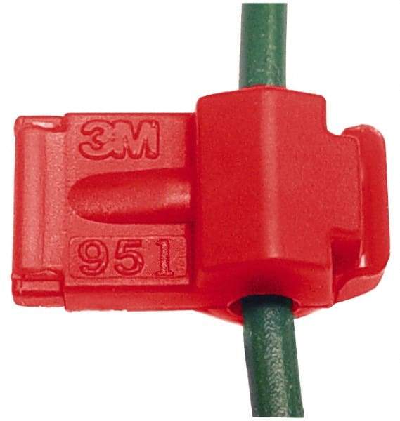 3M - 22 to 18 AWG, Nylon, Fully Insulated, Female Wire Disconnect - 1/4 Inch Wide Tab, Red, CSA Certified, CSA LR32411, UL File E70512, UL Listed - Exact Industrial Supply