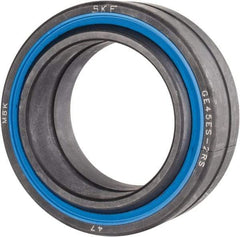 SKF - 45mm Bore Diam, 28,575 Lb Dynamic Capacity, Spherical Plain Bearing - 144,000 Lb Static Load Capacity - Exact Industrial Supply