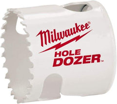 Milwaukee Tool - 1-7/16" Diam, 1-1/2" Cutting Depth, Hole Saw - Bi-Metal Saw, Toothed Edge - Exact Industrial Supply