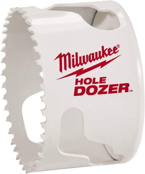 Milwaukee Tool - 2-5/16" Diam, 1-1/2" Cutting Depth, Hole Saw - Bi-Metal Saw, Toothed Edge - Exact Industrial Supply