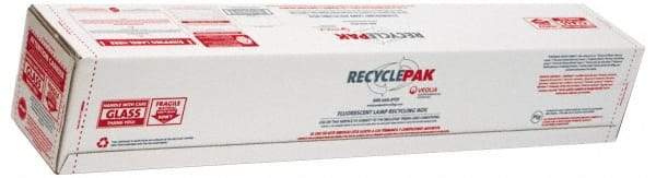 Recyclepak - 48 Inch Long x 8-1/2 Inch Wide x 8-1/2 Inch Deep, Lamp Recycling Box - 30 Piece, T12 or 60 Piece, T8 Capacity, 4 Ft. Box - Exact Industrial Supply