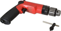 Sioux Tools - 3/8" Reversible Keyed Chuck - Pistol Grip Handle, 2,500 RPM, 14.16 LPS, 30 CFM, 1 hp - Exact Industrial Supply