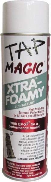 Tap Magic - Tap Magic Xtra-Foamy, 17 oz Aerosol Cutting Fluid - Semisynthetic - Exact Industrial Supply