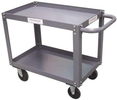Value Collection - 1,200 Lb Capacity, 18" Wide x 30" Long x 27" High Service Cart - 2 Shelf, Steel - Exact Industrial Supply