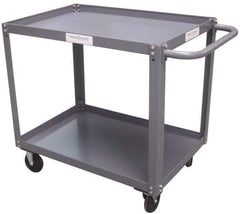 Value Collection - 1,000 Lb Capacity, 24" Wide x 30" Long x 34-5/8" High Service Cart - 2 Shelf, Steel - Exact Industrial Supply