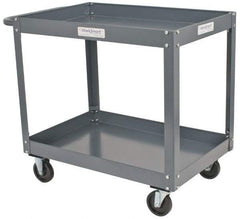 Value Collection - 1,200 Lb Capacity, 24" Wide x 36" Long x 34-5/8" High Service Cart - 2 Shelf, Steel - Exact Industrial Supply
