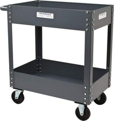 Value Collection - 1,200 Lb Capacity, 18" Wide x 30" Long x 34-5/8" High Service Cart - 2 Shelf, Steel - Exact Industrial Supply