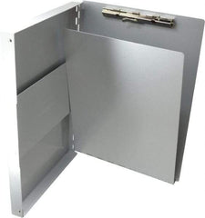 Saunders - 13 Inch Long x 9 Inch Wide x 1 Inch High, Clip Board - Silver - Exact Industrial Supply