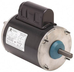 US Motors - 1/3 hp, TEAO Enclosure, Auto Thermal Protection, 1,725 RPM, 115/230 Volt, 60 Hz, Industrial Electric AC/DC Motor - Size 56 Frame, Rigid Base Mount, 1 Speed, Ball Bearings, 5.0/2.5 Full Load Amps, BR Class Insulation, Reversible - Exact Industrial Supply