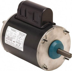 US Motors - 1/3 hp, TEAO Enclosure, Auto Thermal Protection, 1,700 RPM, 115/230 Volt, 60 Hz, Industrial Electric AC/DC Motor - Size 48 Frame, Resilient Mount, 1 Speed, Ball Bearings, 3.8/1.9 Full Load Amps, B Class Insulation, CW Drive End Rev - Exact Industrial Supply