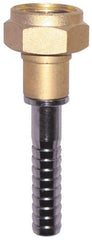 SuperKlean - 3/4 FGHT x 1/2" Hose Barb, FGHT x Hose Barb Swivel - Brass & Stainless Steel - Exact Industrial Supply