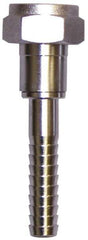 SuperKlean - FGHT x 1/2" Hose Barb, FGHT x Hose Barb Swivel - Stainless Steel - Exact Industrial Supply