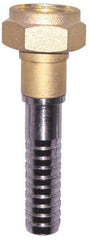 SuperKlean - 3/4 FGHT x 5/8" Hose Barb, FGHT x Hose Barb Swivel - Brass & Stainless Steel - Exact Industrial Supply