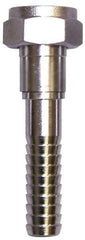 SuperKlean - FGHT x 5/8" Hose Barb, FGHT x Hose Barb Swivel - Stainless Steel - Exact Industrial Supply