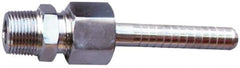 SuperKlean - NPT x 1/2" Hose Barb, 3 Piece Mixer Adapter - Stainless Steel - Exact Industrial Supply
