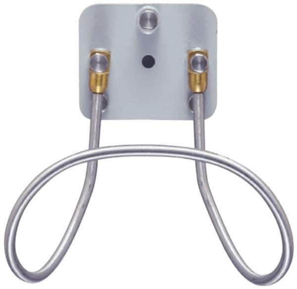 SuperKlean - Air & Water Hose Rack - Stainless Steel Bolts, Brass End Fittings & Aluminum Plate - Exact Industrial Supply