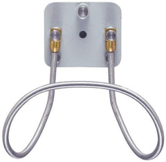SuperKlean - Air & Water Hose Rack - Stainless Steel Bolts, Brass End Fittings & Aluminum Plate - Exact Industrial Supply