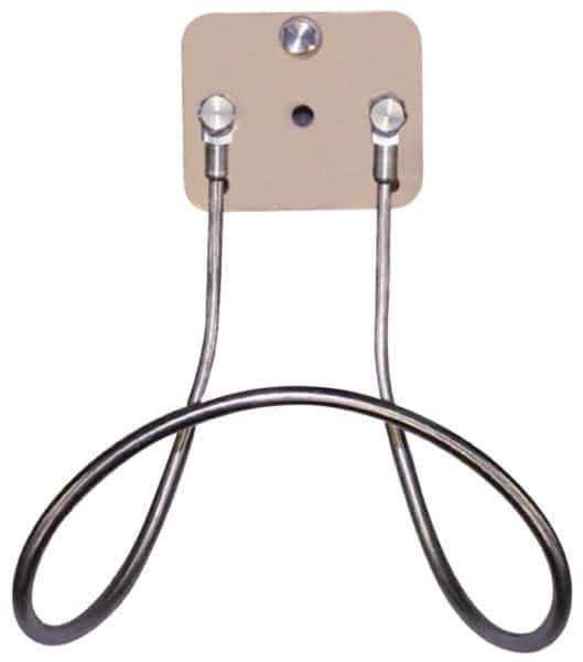 SuperKlean - Air & Water Hose Rack - Stainless Steel Bolts & End Fittings & Aluminum Plate - Exact Industrial Supply