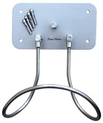 SuperKlean - Air & Water Hose Rack - Stainless Steel Plate, Bolts & Anchor Bolts - Exact Industrial Supply