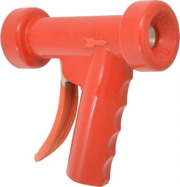SuperKlean - Insulated, Aluminum Pistol Grip Spray Nozzle for 1/2" Pipe - Red, 1/2 NPT - Exact Industrial Supply