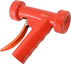 SuperKlean - Insulated, Brass Pistol Grip Spray Nozzle for 1/2" Pipe - Red, 1/2 NPT - Exact Industrial Supply