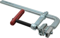 Bessey - 4-3/4" Deep Throat, 12" Max Capacity, Spreader Sliding Arm Clamp - 2,600 Lb Clamping Pressure, 3/4" Spindle Diam - Exact Industrial Supply