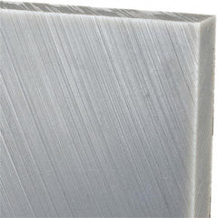 Made in USA - 1/2" Thick x 24" Wide x 3' Long, Polyethylene (UHMW) Sheet - Gray, Oil-Filled Grade - Exact Industrial Supply