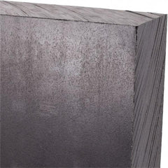 Made in USA - 1-1/2" Thick x 12" Wide x 2' Long, Polyethylene (UHMW) Sheet - Black, Antistatic Grade - Exact Industrial Supply