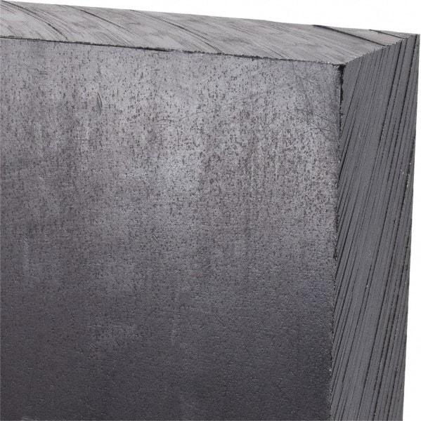 Made in USA - 1-1/2" Thick x 24" Wide x 2' Long, Polyethylene (UHMW) Sheet - Black, Antistatic Grade - Exact Industrial Supply