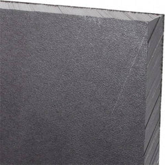 Made in USA - 1/2" Thick x 24" Wide x 3' Long, Polyethylene (UHMW) Sheet - Black, Antistatic Grade - Exact Industrial Supply