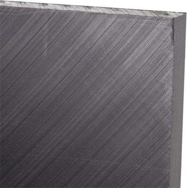 Made in USA - 3/8" Thick x 24" Wide x 4' Long, Polyethylene (UHMW) Sheet - Black, Antistatic Grade - Exact Industrial Supply