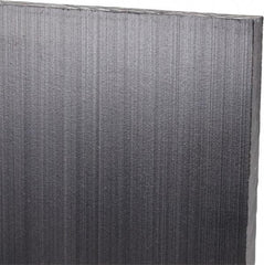 Made in USA - 1/4" Thick x 48" Wide x 5' Long, Polyethylene (UHMW) Sheet - Black, Antistatic Grade - Exact Industrial Supply