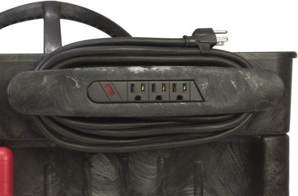 Rubbermaid - 13-3/8" Long x 2-3/8" High, Cart Outlet Power Strip - Use with FG450088, FG451288, FG451388, FG452010, FG452088, FG453288, FG453388, FG454600, FG454610, FG454888 - Exact Industrial Supply