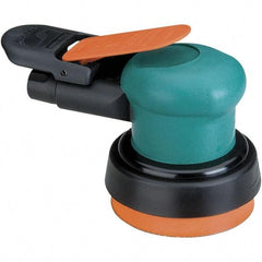 Dynabrade - 12,000 OPM, 14 CFM Air Consumption, Palm Air Orbital Sander - Round Pad, 1/4 NPT Inlet - Exact Industrial Supply
