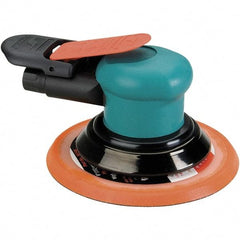 Dynabrade - 12,000 OPM, 14 CFM Air Consumption, Palm Air Orbital Sander - Round Pad, 1/4 NPT Inlet - Exact Industrial Supply