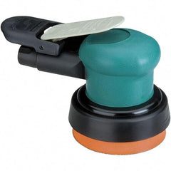 Dynabrade - 12,000 OPM, 14 CFM Air Consumption, Palm Air Orbital Sander - Round Pad, 1/4 NPT Inlet - Exact Industrial Supply