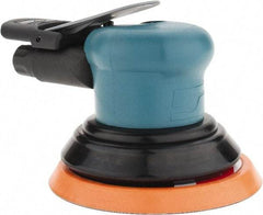 Dynabrade - 12,000 OPM, 14 CFM Air Consumption, Palm Air Orbital Sander - Round Pad, 1/4 NPT Inlet - Exact Industrial Supply