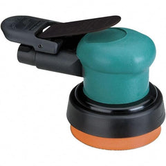 Dynabrade - 12,000 OPM, 14 CFM Air Consumption, Palm Air Orbital Sander - Round Pad, 1/4 NPT Inlet - Exact Industrial Supply