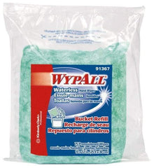 WypAll - Pre-Moistened Hand Cleaning Wipes - Refill, 12-1/4" x 10-1/2" Sheet Size, Green - Exact Industrial Supply