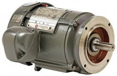 US Motors - 7-1/2 hp, TEFC Enclosure, No Thermal Protection, 3,495 RPM, 460 Volt, 60 Hz, Three Phase Premium Efficient Motor - Size 213 Frame, C-Face Mount, 1 Speed, Ball Bearings, 9.3 Full Load Amps, F Class Insulation, Reversible - Exact Industrial Supply